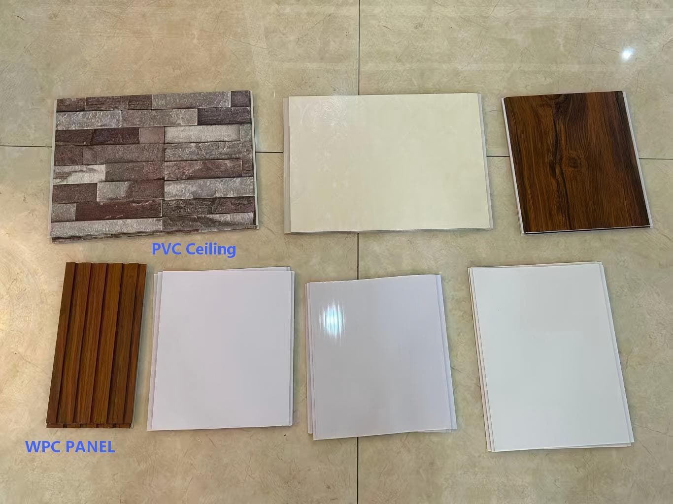 Muestras de paneles PVC y WPC de SINOQI